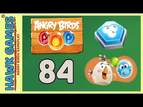 Angry Birds Stella POP Bubble Shooter Level 84 - Walkthrough, No Boosters