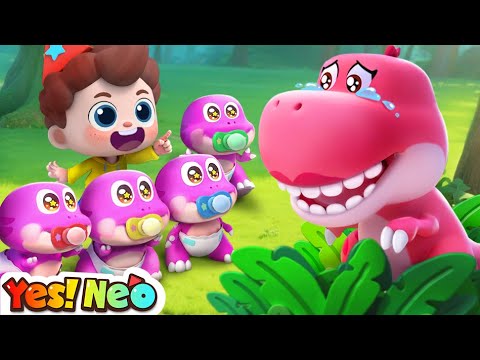 Learn Numbers with Ten Little Dinosaurs | 🥺Where is Mommy？| Nursery Rhymes & Kids Songs | Yes! Neo
