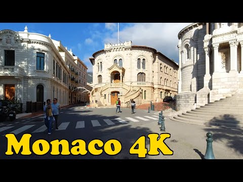 Monaco Walking tour [4K].