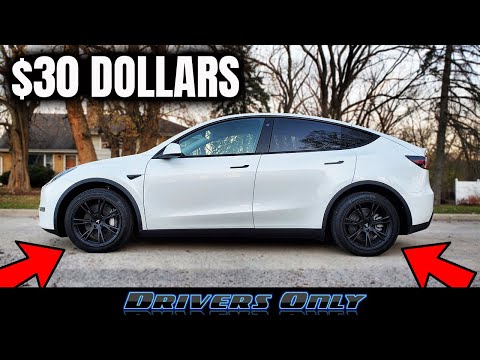Tesla Model Y Mod - Transform Your Wheels For Only $30 Dollars!