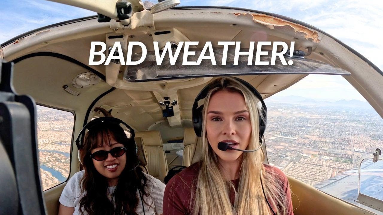 I couldn’t land due to bad weather! Diverted mid flight