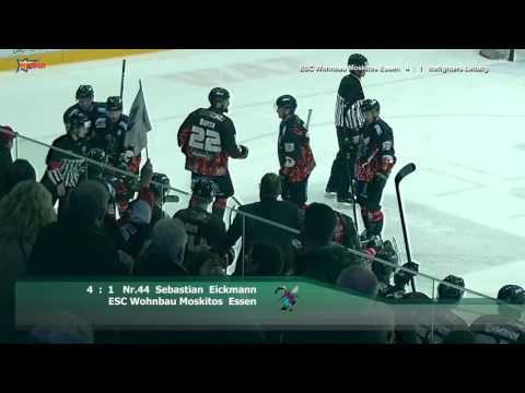 OL Nord Playoff 1SP ESC Wohnbau Moskitos Essen vs Icefighters Leipzig 17 3 2017
