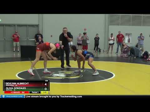 119 Lbs Round 3 (6 Team) - Devlynn Albrecht, Wisconsin Vs Olivia Gonzales, Arizona 4061