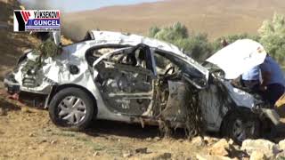 Yüksekova'da Virajı alamayan otomobil takla attı: 3 ölü, 2 yaralı