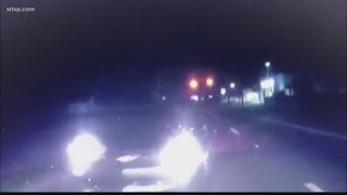Dashcam captures wrong-way driver headed straight toward him