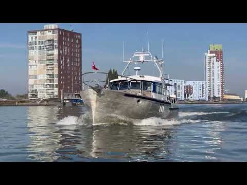 KORVET 50 CLR - 50ft Aluminum Explorer Yacht | 4K Sea Trials in the Netherlands