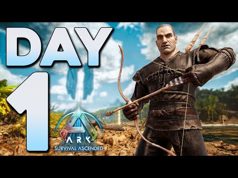 Starting Out Solo on ASA Small Tribes Day 1! - ARK: Survival Ascended PvP