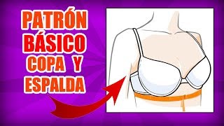 CÓMO TRAZAR O HACER  EL PATRÓN DE COPA BÁSICO PARA TRAJE DE BAÑO BIKINI Y BRASIER / SOSTÉN!! - MariG