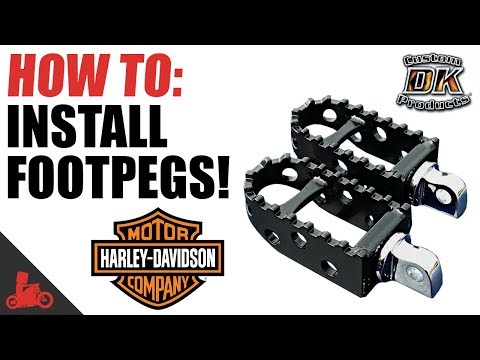 How To Install Footpegs on Motorcycle!