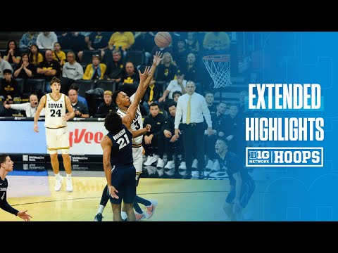 Xavier at Iowa | EXTENDED HIGHLIGHTS | Big Ten Men's Basketball | 11/14/2025