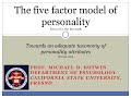 P154 Personality Traits (Part 08) -- Five Factor Model Traits