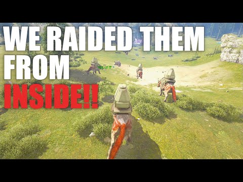 We Raided The Alphas Cave From The Inside! | Ark Small Tribes Fjordur E18