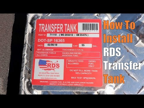 How to intall an RDS Transfer Tank in a Ford F250 - 1,000+ mile range!!