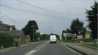 preview picture of video 'Driving Along Rue du Poirier & Rue des Goëlos, Saint-Alban, Brittany 22nd August 2011'