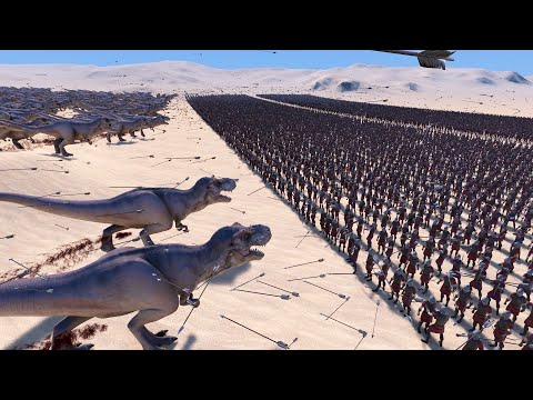 1.500 T-REX vs 20.000 ARCHERS | Ultimate Epic Battle Simulator