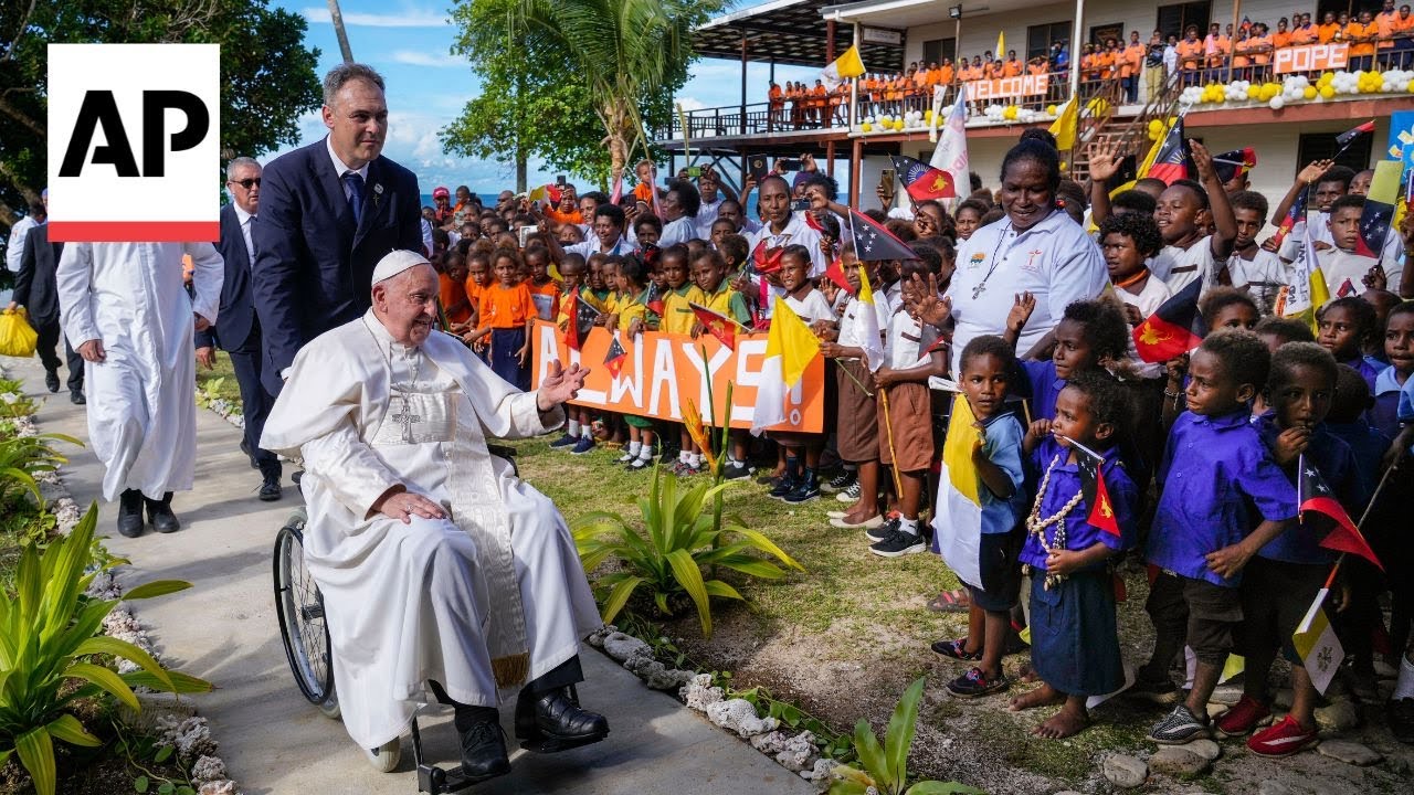 Pope Francis visits Papua New Guinea's remote jungles with humanitarian aid and toys