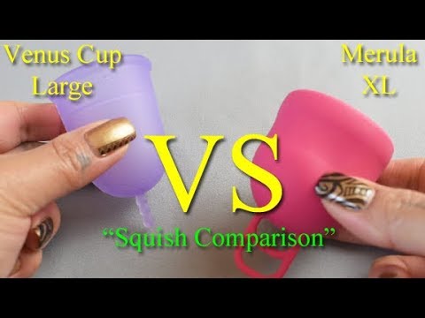 Venus Cup LG vs Merula XL 'Squish' - Menstrual Cups