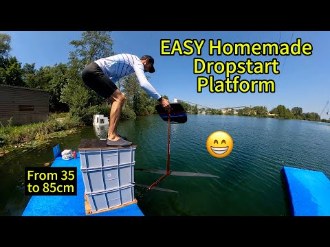 Einfache selbstgemachte Pumpfoil-Dropstart-Plattform #pumpfoil #hydrofoil