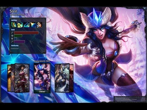 Snowstorm Sivir Skin Spotlight Gameplay 1080p HD League Of Legends