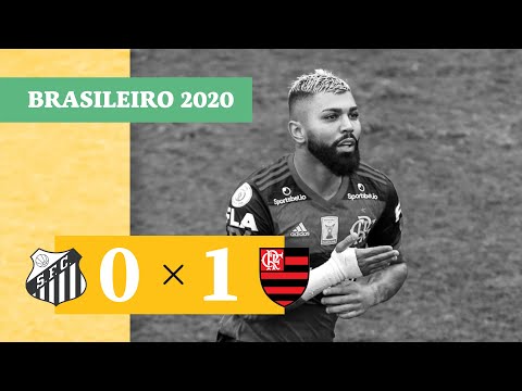 Santos 0 x 1 Flamengo - Gol - 30/08 - Brasileirão 2020