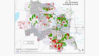 2016 Ice Storm Outage & Restoration Map