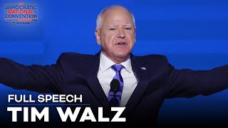 FULL SPEECH: Tim Walz talks background, freedoms under Harris during keynote DNC address