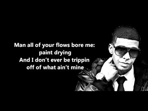 Over My Dead Body - Drake // Lyrics On Screen [HD]