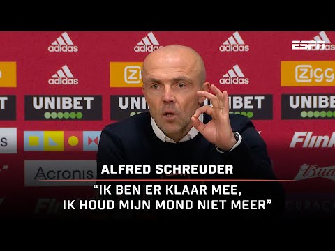 SCHREUDER LOOPT LEEG 🎙🤬 | Ajax-trainer is er helemaal klaar mee | Persconferentie | Ajax - Excelsior