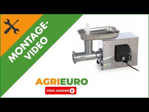 Montagevideo - Profi Fleischwolf AE SM 12 Edelstahlgehäuse 0.5 PS