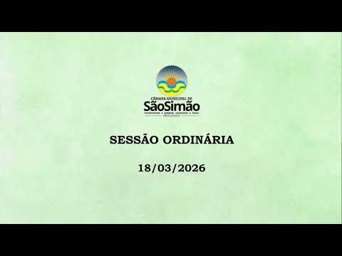 SESSÃO ORDINÁRIA - 18/03/2026