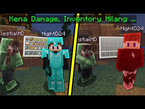 MINECRAFT tapi Jika Kena Damage, Satu Inventory Hilang ... [ft. NightD & PakGM ]