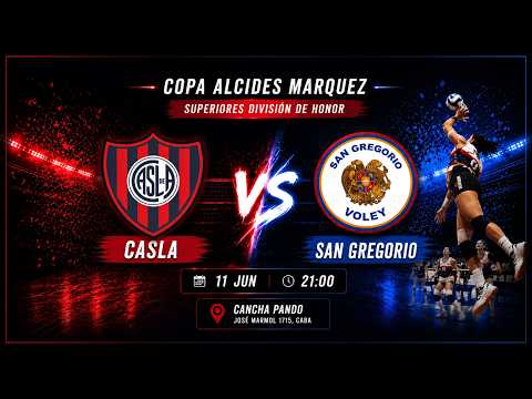 🏐 EN VIVO* CASLA vs San Gregorio | División de Honor | Fecha 1