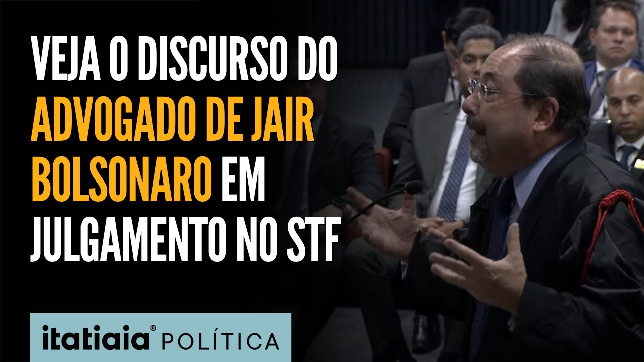 ADVOGADO DE JAIR BOLSONARO DISCURSA EM DEFESA DO EX-PRESIDENTE EM JULGAMENTO NO STF