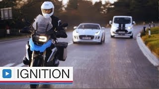 Jaguar F-Type vs BMW R1200 GS vs Ford Transit Custom - ignition Issue 14