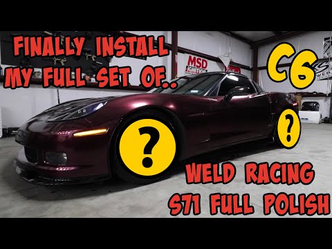 I FINALLY INSTALL MY FULL SET OF WELD RACING S71 FULL POLISH WHEELS!!