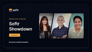 Softr Showdown ⚡️ 3 Experts. 90 Minutes. One Winner.