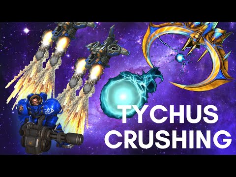 ARTANIS TEMPEST BANSHEE SMASHES TYCHUS - Weekly Brawl [Starcraft 2 Direct Strike]
