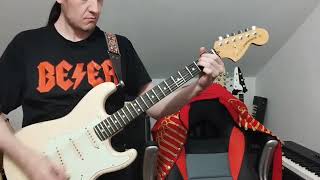 Video thumbnail for DiMarzio FS-1, Marshall Origin 50 W, DOD 250, Greenbacks. Crunchy sound! by AlexFuria85