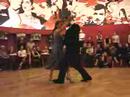  Jennifer Bratt  and  Ney Melo  are  dancing  to  the  tango  "  Tres Esquinas  "