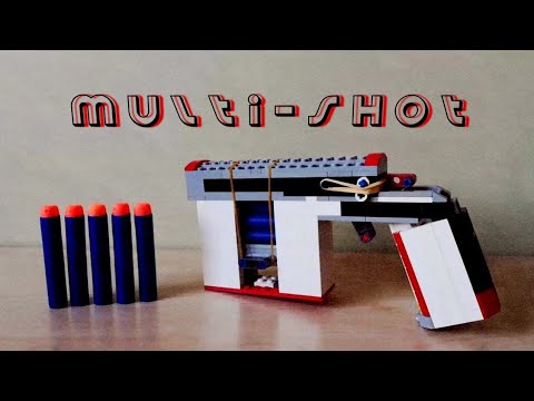 Easy Multi-Shot LEGO Nerf gun