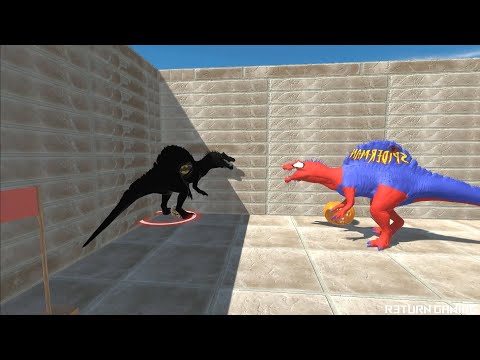 SPIDERMAN VS BATMAN DEATH HILLCLIMB - Animal Revolt Battle Simulator