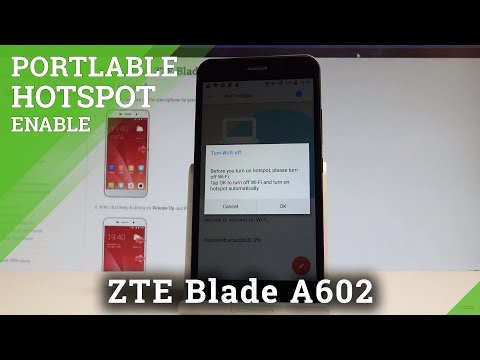 How to Enable Portable Hotspot in ZTE Blade A602 - Mobile Hotspot |HardReset.Info