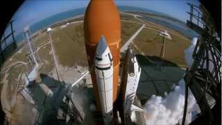 Space Shuttle Launch From Multiple Views HD