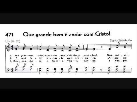 Hinário 5 CCB - Hino 471 - Que grande bem é andar com Cristo! - Strings -Teclado Yamaha PSR S670