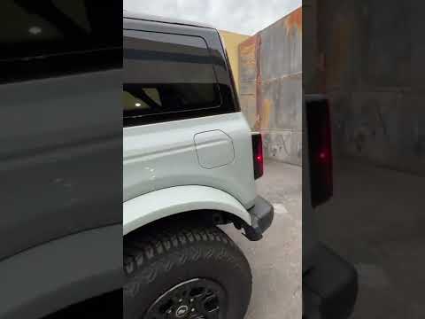 Ford Bronco First Edition color match fender flares, site delete, tire delete & grill in cactus grey