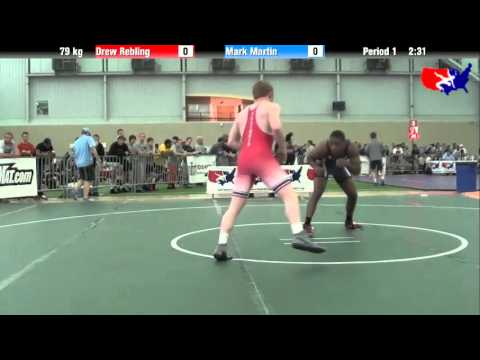 Drew Rebling vs. Mark Martin at 2013 ASICS University Nationals - FS