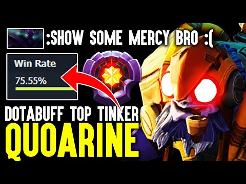 Quoarine Still 75% Winrate Top Dotabuff Tinker - No Mercy Rip Counter Pick Dota 2