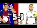 😲5-1! El Clasico 2018😲 Don't Worry Messi! (Barcelona vs Real Madrid Goals Highlights Parody)