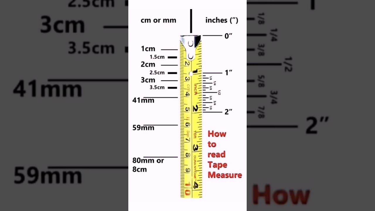 How to Read #Measuring #Tape | #CivilEngineering #TheCivilEngineering #Shorts