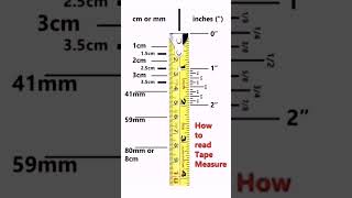 How to Read #Measuring #Tape | #CivilEngineering #TheCivilEngineering #Shorts